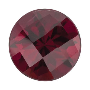 Rhodolite Garnet Round Checkerboard Cut