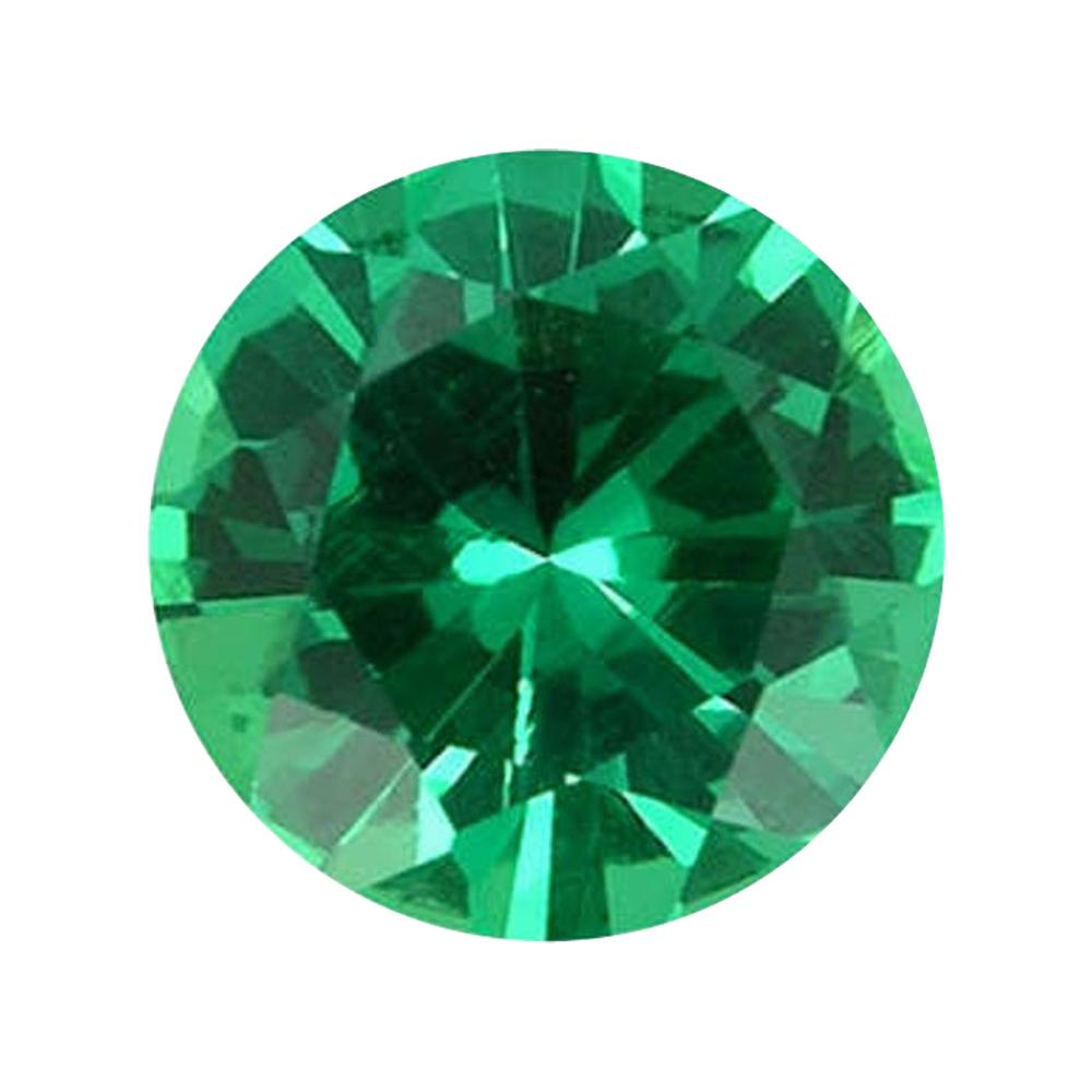 Natural Round Diamond Cut Loose Emerald Instagem