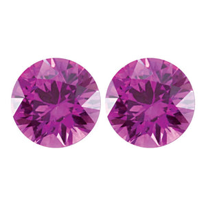 Natural Round Diamond Cut Loose Pink Sapphire