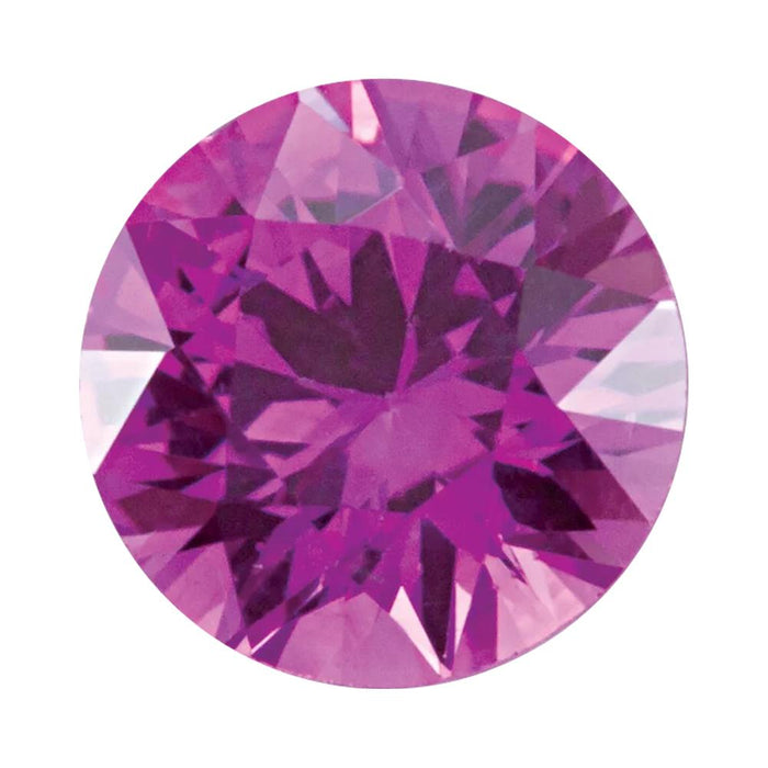 Natural Round Diamond Cut Loose Pink Sapphire
