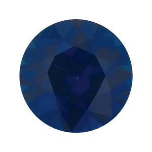Natural Round Diamond Cut Loose Blue Sapphire