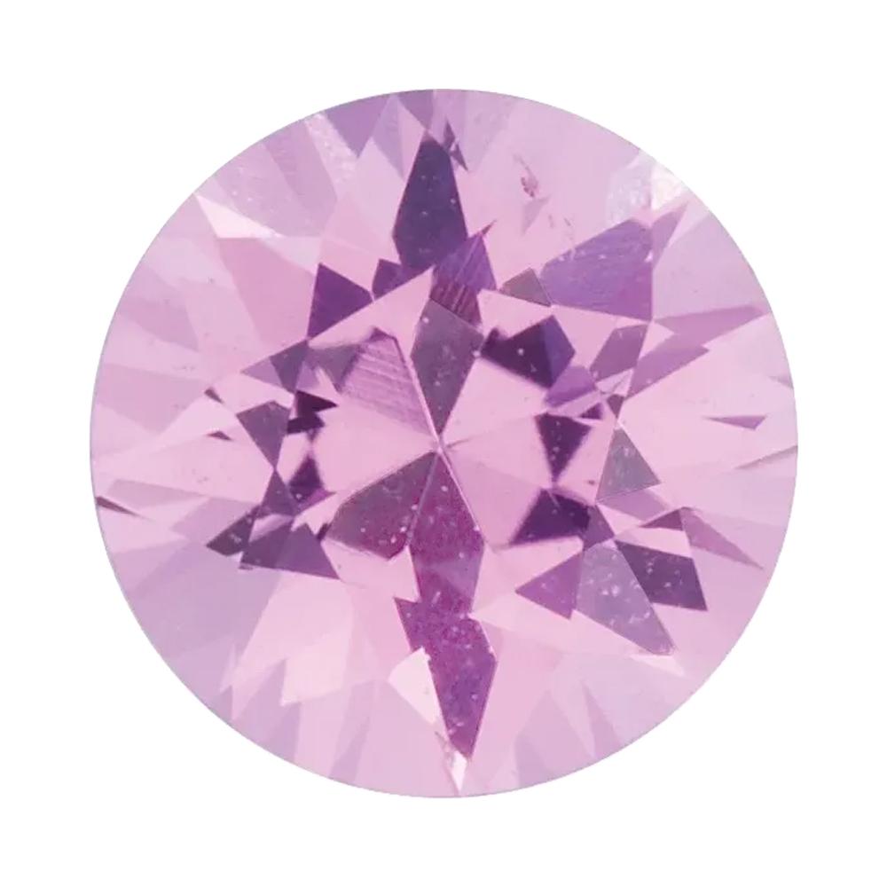 Natural Round Diamond Cut Loose Pink Sapphire