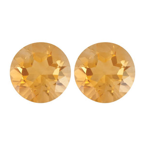 Natural Yellow Citrine Round Cut