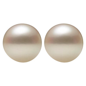 Round Half Drilled White Akoya Cultured Pearl