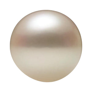 Round Half Drilled White Akoya Cultured Pearl