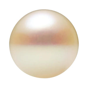 Round Half Drilled White Freshwater Cultured Pearl