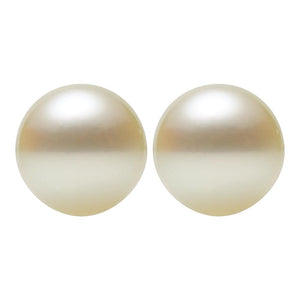 Round Half Drilled White Akoya Cultured Pearl