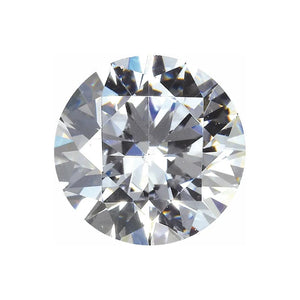 Lab Created Round Diamond Cut White Cubic Zirconia From 3.25MM-5.75MM