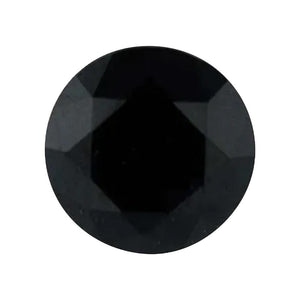 Round Machine-cut Swarovski Black Spinel