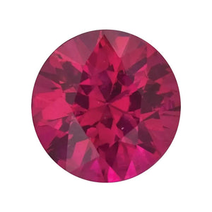 Natural Round Diamond Cut Loose Ruby