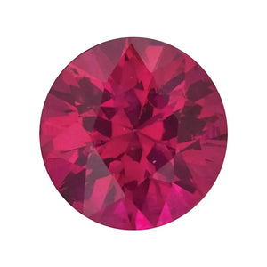 Natural Round Diamond Cut Loose Ruby - (Smaller Size)