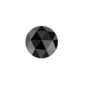 Loose Black Diamond Round Rose Cut AAA Quality Available in Single or Pair From 1/10 CT - 3/4 CT