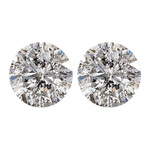Natural Round Gray Color Loose Salt And Pepper Diamond