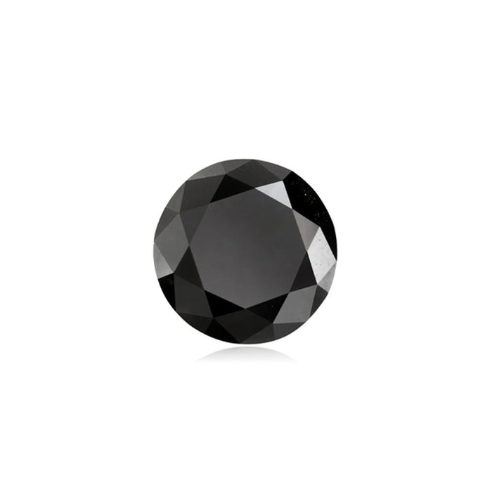 Treated Fancy Black Diamond Round Cut From 0.70MM-3.00MM