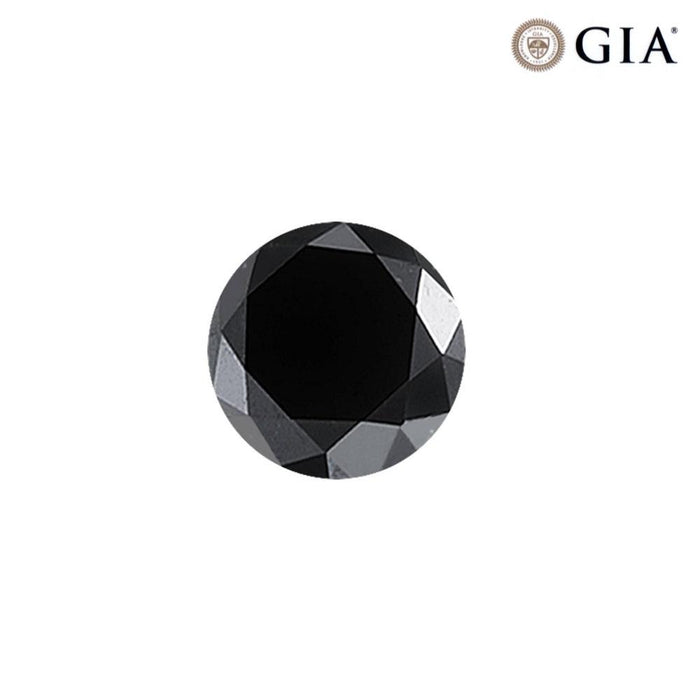 Loose Black Diamond GIA Certified Round Brilliant AAA Quality Available in Single and Pair From 1 ct- 8 ct