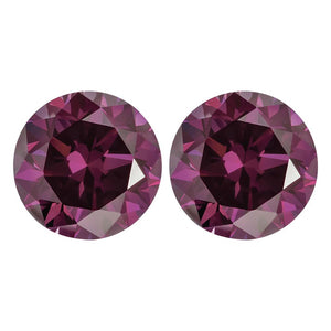 Treated Round SI Quality Loose Purple Diamond 