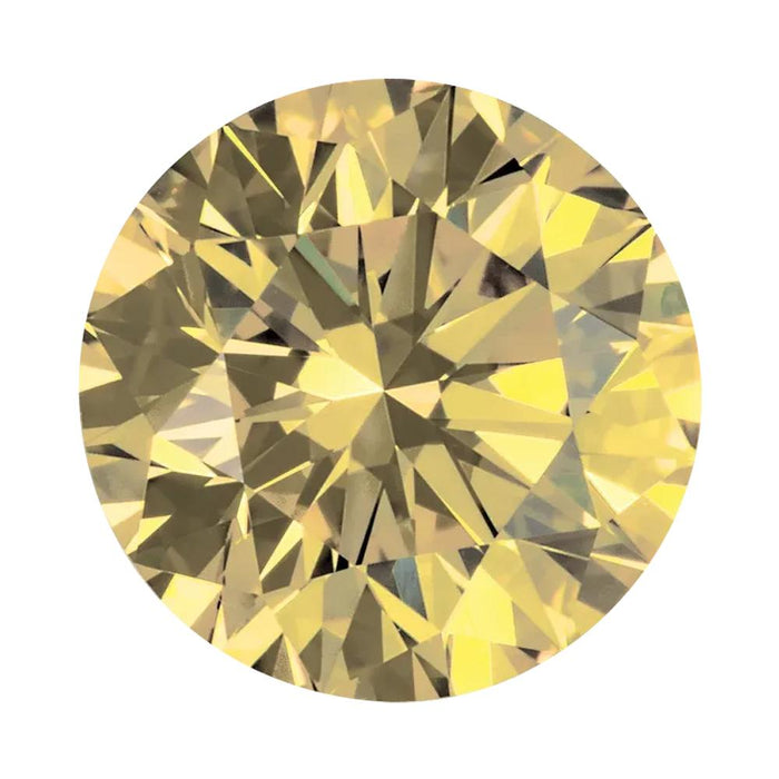 Treated Round SI Quality Loose Yellow Diamond