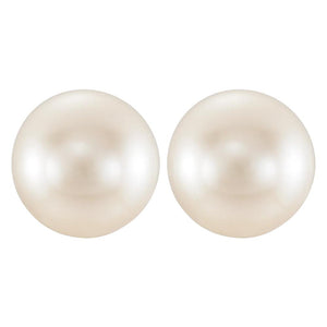 Round Undrilled White Freshwater Cultured Pearl