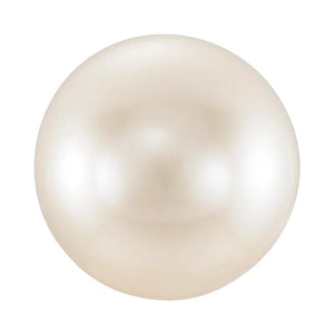 Round Undrilled White Freshwater Cultured Pearl