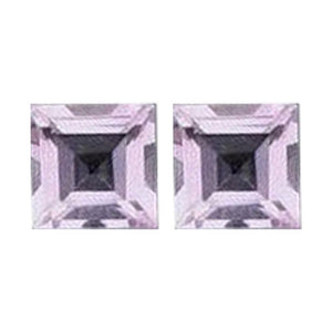 Square-Step Cut Loose Rose De France Amethyst