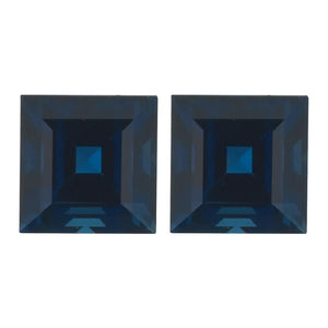 Natural Square Step Cut Loose Blue Sapphire