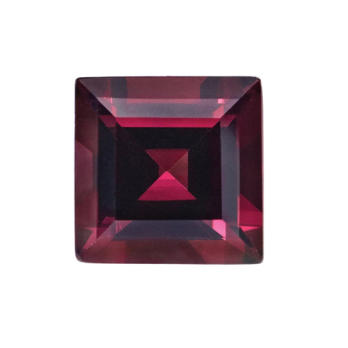 Rhodolite Garnet Square Step Cut