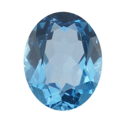 Oval Swiss Blue Topaz Loose Gemstone
