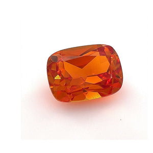 Cushion Elongated Best Synthetic Orange Sapphire