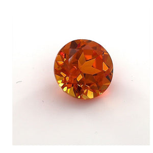 Round Best Synthetic Orange Sapphire