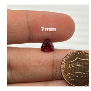 Trillion Concave Best Synthetic Ruby