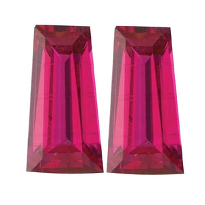 Tapered Baguette Best Synthetic Ruby