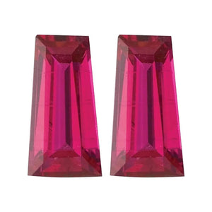 Natural Tapered Baguette Loose Ruby