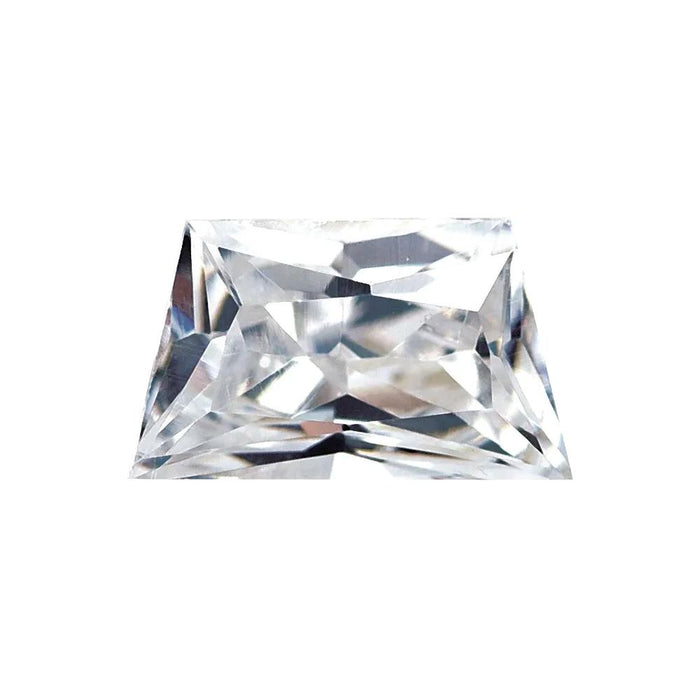 Lab Created Trapezoid Radiant Cut White Cubic Zirconia