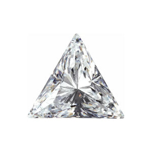 Lab Created Triangle Pointed Corners White Cubic Zirconia