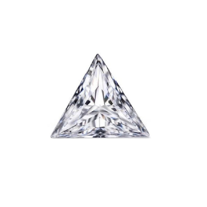 Lab Created DEF Color Triangle White Moissanite