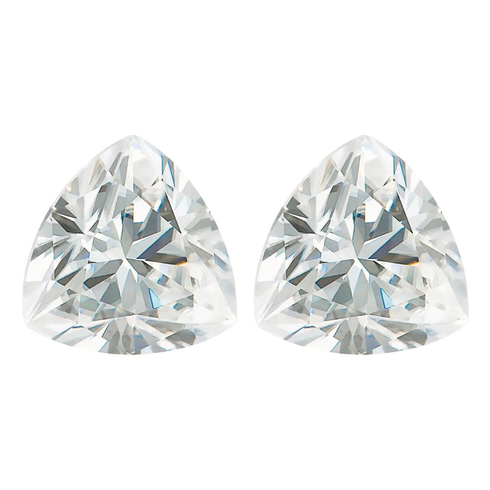 Lab Created DEF Color Trillion White Moissanite