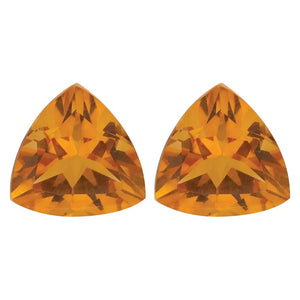 Natural Yellow Citrine Trillion Cut