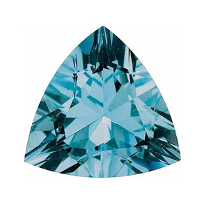 Trillion Calibrated Faceted Better Aquamarine