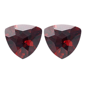 Mozambique Garnet Trillion Checkered Cut