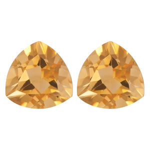 Natural Yellow Citrine Trillion Cut